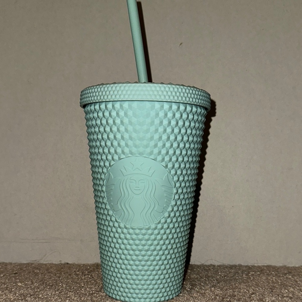 Starbucks Aqua Textured Tumbler with Straw